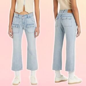 NWT LEVI'S Middy Mid Rise Ankle Bootcut Jean Sz 24